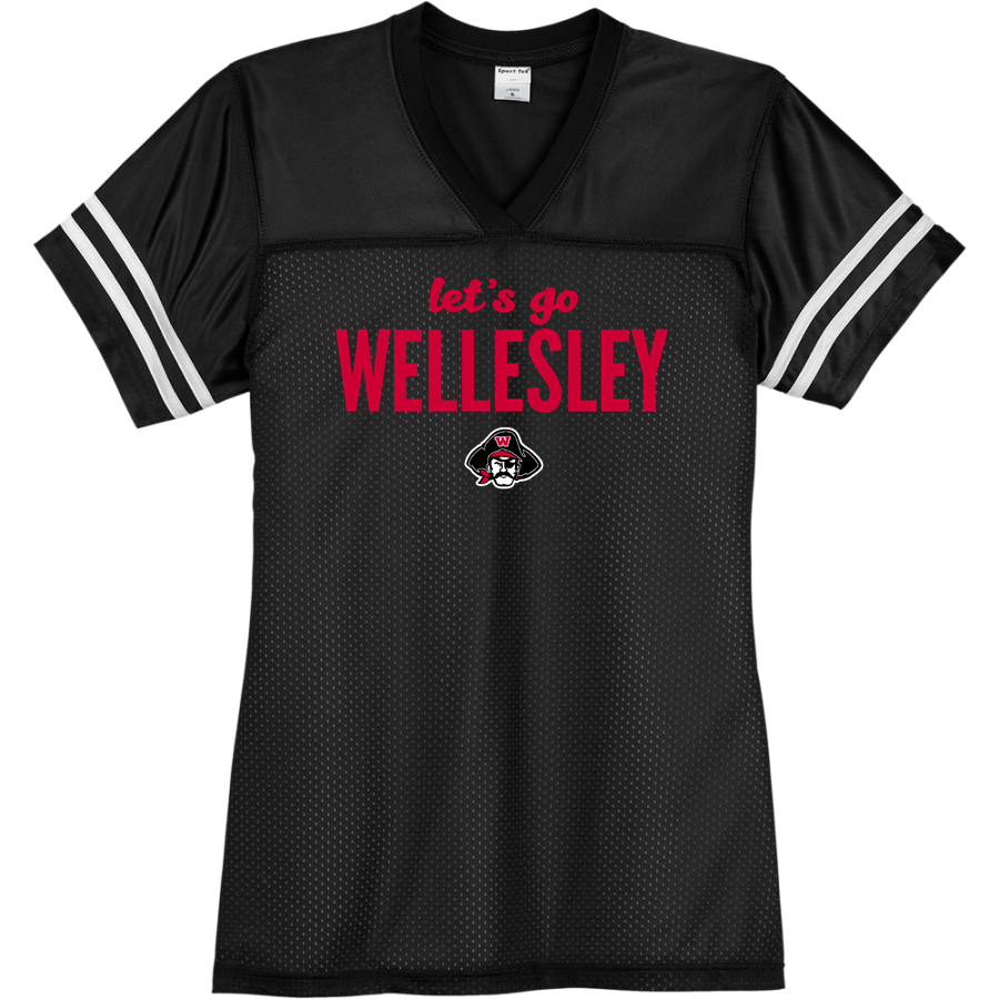 WELLESLEY HIGH SCHOOL RAIDERS <span class="pdp-name-mascot">WELLESLEY RAIDERS</span> Sport-Tek Women's PosiCharge Replica Jersey