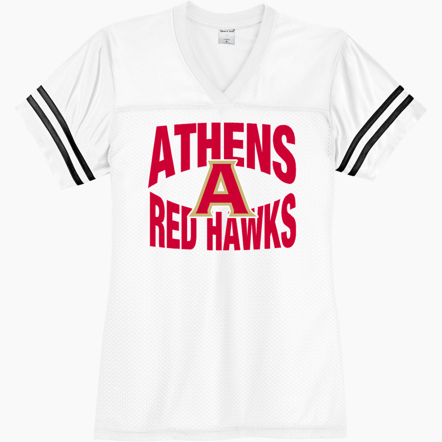 ATHENS HIGH SCHOOL RED HAWKS <span class="pdp-name-mascot">ATHENS RED HAWKS</span> Sport-Tek Women's PosiChange Replica Jersey