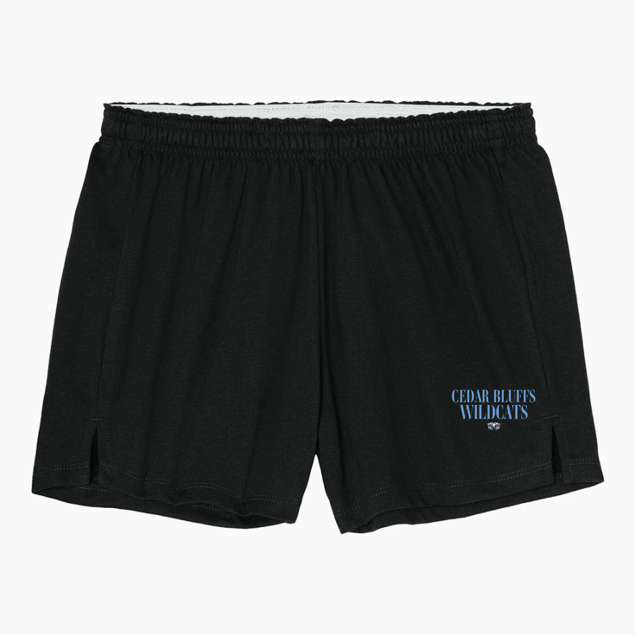Cedar Bluffs Wildcats <span class="pdp-name-mascot">Cedar Bluffs Wildcats</span> Sport-Tek Women's Jersey Knit Squad Short