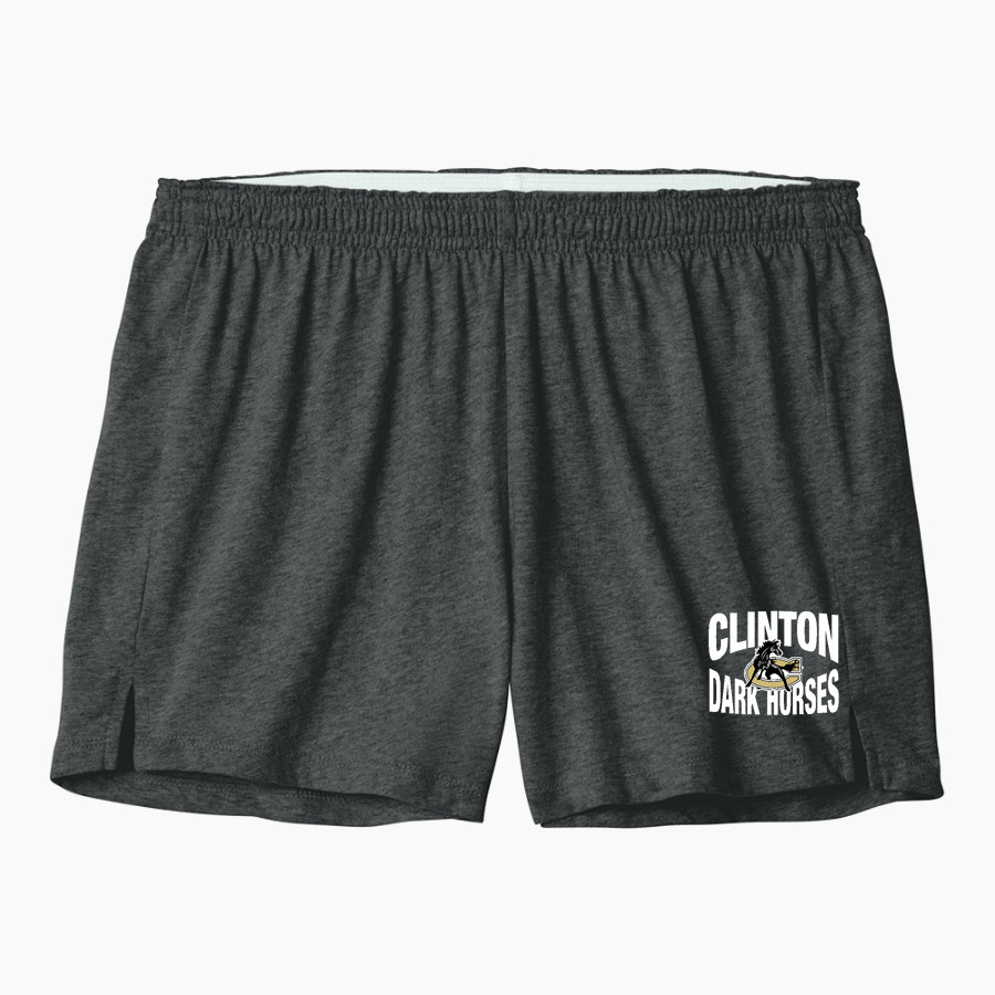 Clinton Dark Horses <span class="pdp-name-mascot">Clinton Dark Horses</span> Sport-Tek Women's Jersey Knit Squad Short