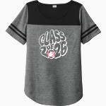 Minot State Beavers <span class="pdp-name-mascot">Minot State Beavers</span> Sport-Tek Ladies PosiCharge Tri-Blend Wicking Fan Tee Front Thumbnail