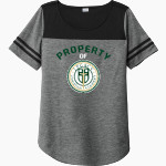 LEGACY CHRISTIAN WARRIORS Sport-Tek Ladies PosiCharge Tri-Blend Wicking Fan Tee Front Thumbnail