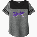Westminster Defenders <span class="pdp-name-mascot">Westminster Defenders</span> Sport-Tek Ladies PosiCharge Tri-Blend Wicking Fan Tee Front Thumbnail