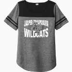 Jasper Troupsburg Wildcats <span class="pdp-name-mascot">Jasper Troupsburg Wildcats</span> Sport-Tek Ladies PosiCharge Tri-Blend Wicking Fan Tee Front Thumbnail