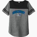 Seacrest Stingrays <span class="pdp-name-mascot">Seacrest Stingrays</span> Sport-Tek Ladies PosiCharge Tri-Blend Wicking Fan Tee Front Thumbnail