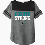Canyon Creek Coyotes <span class="pdp-name-mascot">Canyon Creek Elementary</span> Sport-Tek Ladies PosiCharge Tri-Blend Wicking Fan Tee Front Thumbnail