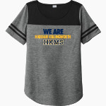 Haddam Killingworth Cougars Online Store Sport-Tek Ladies PosiCharge Tri-Blend Wicking Fan Tee Front Thumbnail