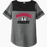 Marshall Mavericks <span class="pdp-name-mascot">Marshall Mavericks</span> Sport-Tek Ladies PosiCharge Tri-Blend Wicking Fan Tee Front Thumbnail