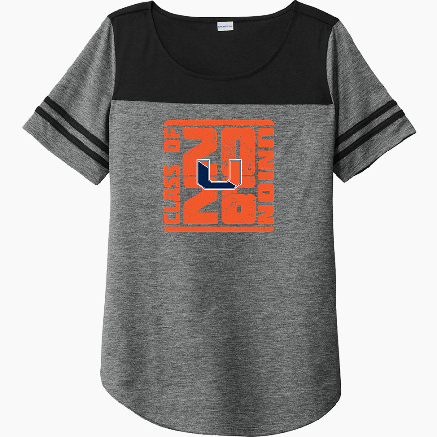 Union Bears Sport-Tek Ladies PosiCharge Tri-Blend Wicking Fan Tee