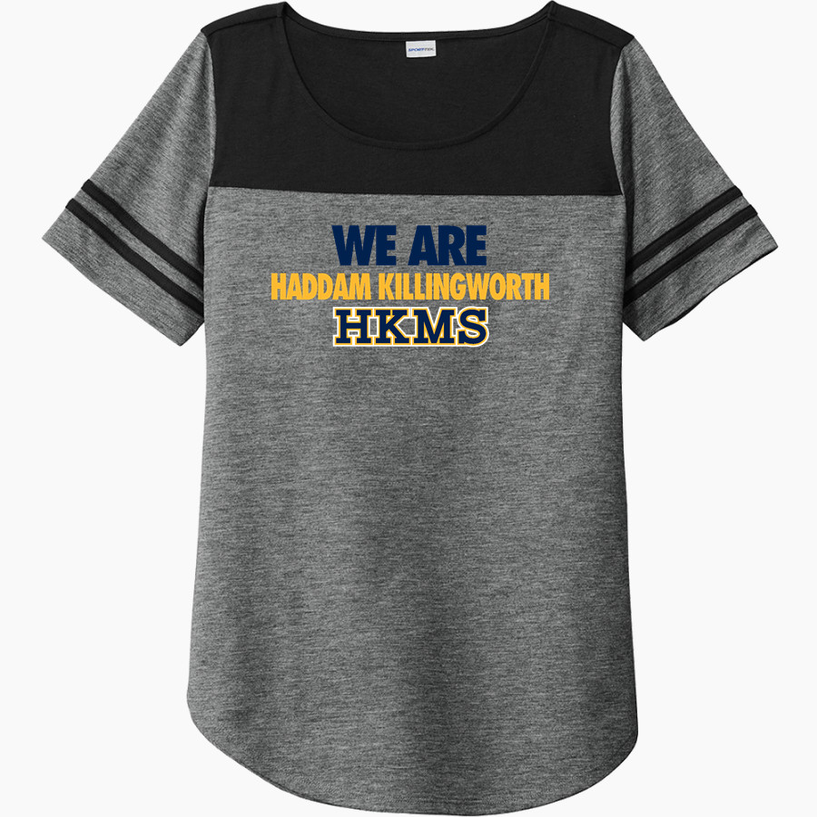 Haddam Killingworth Cougars Online Store Sport-Tek Ladies PosiCharge Tri-Blend Wicking Fan Tee