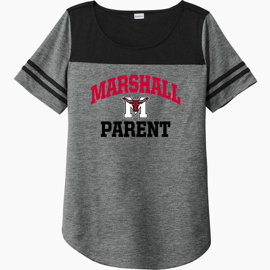 Marshall Mavericks <span class="pdp-name-mascot">Marshall Mavericks</span> Sport-Tek Ladies PosiCharge Tri-Blend Wicking Fan Tee