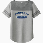 Official Online Store Sport-Tek Ladies PosiCharge Tri-Blend Wicking Fan Tee Front Thumbnail