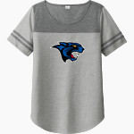 SALE CREEK Panthers Online Store <span class="pdp-name-mascot">SALE CREEK PANTHERS /LADY</span> Sport-Tek Ladies PosiCharge Tri-Blend Wicking Fan Tee Front Thumbnail