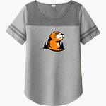 Lewis & Clark College The Official Online Store Sport-Tek Ladies PosiCharge Tri-Blend Wicking Fan Tee Front Thumbnail