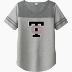 TROY HIGH SCHOOL COLTS Sport-Tek Ladies PosiCharge Tri-Blend Wicking Fan Tee Front Thumbnail