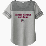 EDMOND MEMORIAL HIGH SCHOOL BULLDOGS <span class="pdp-name-mascot">EDMOND MEMORIAL BULLDOGS</span> Sport-Tek Ladies PosiCharge Tri-Blend Wicking Fan Tee Front Thumbnail
