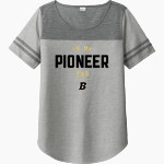 Boonville Pioneers <span class="pdp-name-mascot">Boonville Pioneers</span> Sport-Tek Ladies PosiCharge Tri-Blend Wicking Fan Tee Front Thumbnail