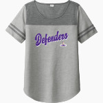Westminster Defenders <span class="pdp-name-mascot">Westminster Defenders</span> Sport-Tek Ladies PosiCharge Tri-Blend Wicking Fan Tee Front Thumbnail