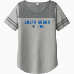 South Arbor Knights <span class="pdp-name-mascot">South Arbor Charter Academy Knights</span> Sport-Tek Ladies PosiCharge Tri-Blend Wicking Fan Tee Front Thumbnail