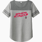 NORTH CENTRAL HIGH SCHOOL Wolfpack <span class="pdp-name-mascot">NORTH CENTRAL INDIANS</span> Sport-Tek Ladies PosiCharge Tri-Blend Wicking Fan Tee Front Thumbnail