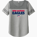 Model Secondary School for the Deaf Eagles <span class="pdp-name-mascot">Laurent Clerc Eagles</span> Sport-Tek Ladies PosiCharge Tri-Blend Wicking Fan Tee Front Thumbnail