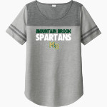 Mountain Brook Spartans Online Store Sport-Tek Ladies PosiCharge Tri-Blend Wicking Fan Tee Front Thumbnail