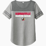 Hannahville Soaring Eagles <span class="pdp-name-mascot">Hannahville Indian School Eagles</span> Sport-Tek Ladies PosiCharge Tri-Blend Wicking Fan Tee Front Thumbnail