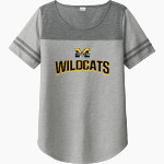 MAQUOKETA VALLEY HIGH SCHOOL WILDCATS <span class="pdp-name-mascot">MAQUOKETA VALLEY WILDCATS</span> Sport-Tek Ladies PosiCharge Tri-Blend Wicking Fan Tee Front Thumbnail