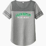 Salem Baptist Vikings Sport-Tek Ladies PosiCharge Tri-Blend Wicking Fan Tee Front Thumbnail
