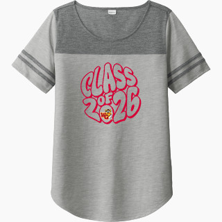 Sport-Tek Ladies PosiCharge Tri-Blend Wicking Fan Tee