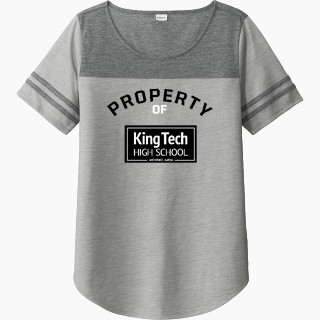 Sport-Tek Ladies PosiCharge Tri-Blend Wicking Fan Tee