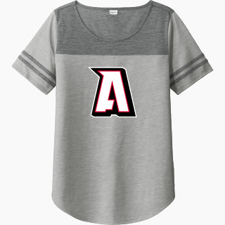 Sport-Tek Ladies PosiCharge Tri-Blend Wicking Fan Tee