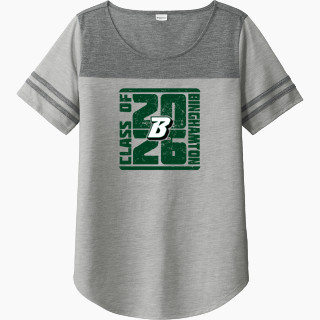 Sport-Tek Ladies PosiCharge Tri-Blend Wicking Fan Tee