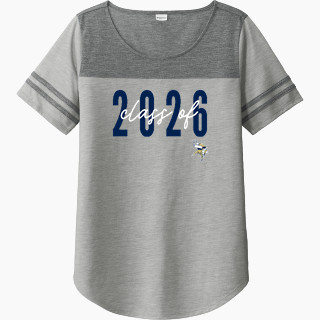 Sport-Tek Ladies PosiCharge Tri-Blend Wicking Fan Tee