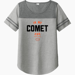 Sport-Tek Ladies PosiCharge Tri-Blend Wicking Fan Tee