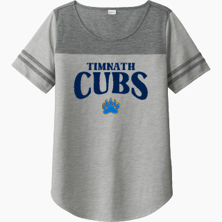 Sport-Tek Ladies PosiCharge Tri-Blend Wicking Fan Tee