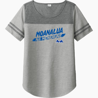 Sport-Tek Ladies PosiCharge Tri-Blend Wicking Fan Tee