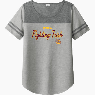 Sport-Tek Ladies PosiCharge Tri-Blend Wicking Fan Tee