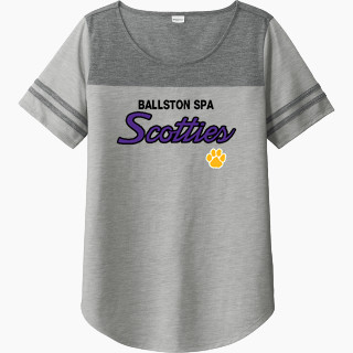 Sport-Tek Ladies PosiCharge Tri-Blend Wicking Fan Tee