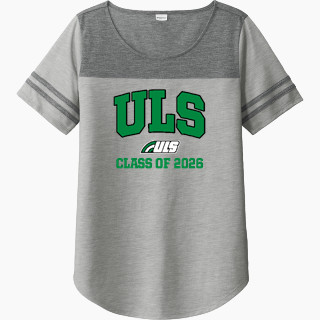 Sport-Tek Ladies PosiCharge Tri-Blend Wicking Fan Tee