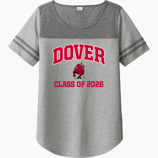 Sport-Tek Ladies PosiCharge Tri-Blend Wicking Fan Tee