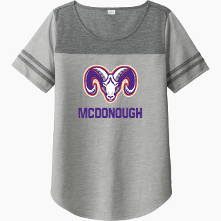 Sport-Tek Ladies PosiCharge Tri-Blend Wicking Fan Tee