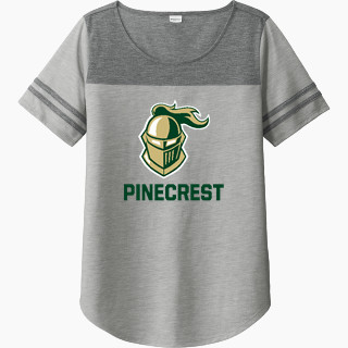 Sport-Tek Ladies PosiCharge Tri-Blend Wicking Fan Tee