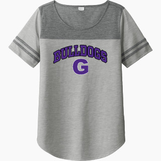 Sport-Tek Ladies PosiCharge Tri-Blend Wicking Fan Tee