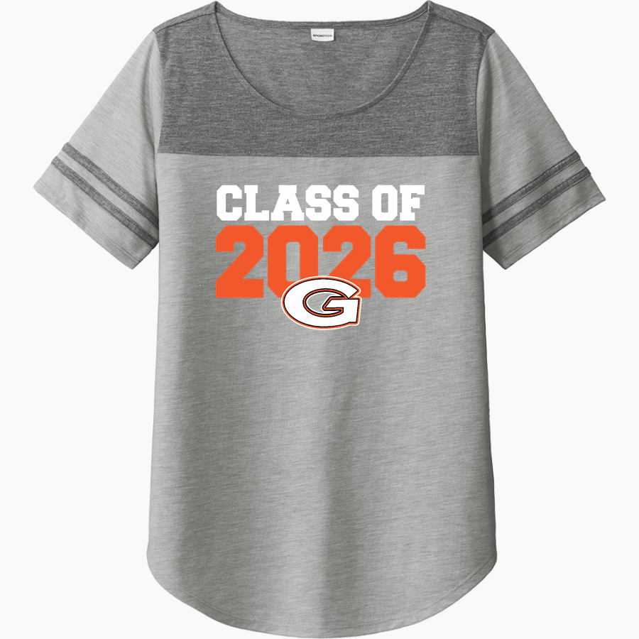 Gary Bobcats <span class="pdp-name-mascot">Gary Bobcats</span> Sport-Tek Ladies PosiCharge Tri-Blend Wicking Fan Tee