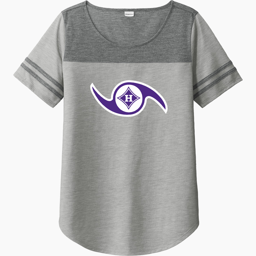 First Baptist Hurricanes <span class="pdp-name-mascot">First Baptist Hurricanes</span> Sport-Tek Ladies PosiCharge Tri-Blend Wicking Fan Tee