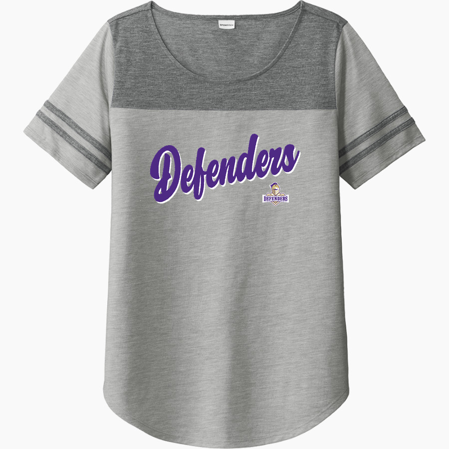 Westminster Defenders <span class="pdp-name-mascot">Westminster Defenders</span> Sport-Tek Ladies PosiCharge Tri-Blend Wicking Fan Tee