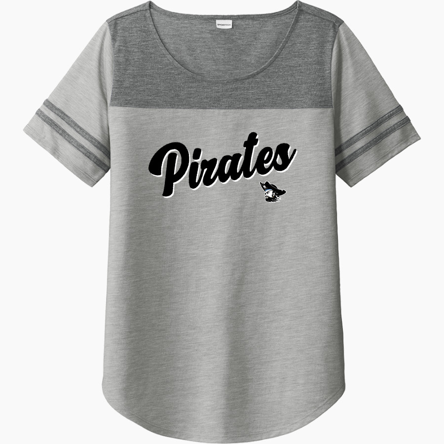 RIVERSIDE PIRATES The Official Online Store Sport-Tek Ladies PosiCharge Tri-Blend Wicking Fan Tee