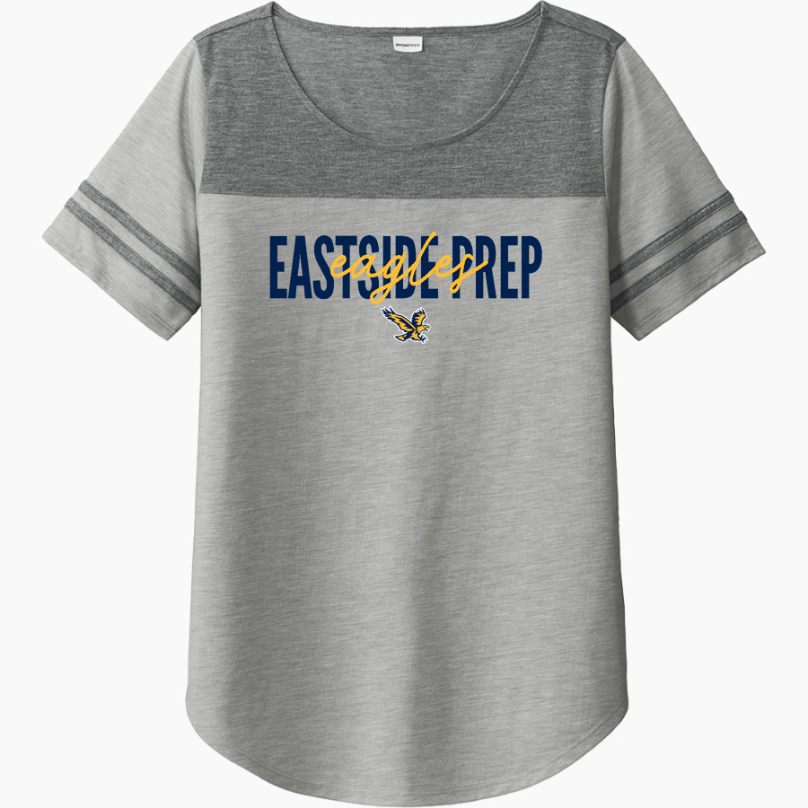 Eastside Prep Eagles Sport-Tek Ladies PosiCharge Tri-Blend Wicking Fan Tee
