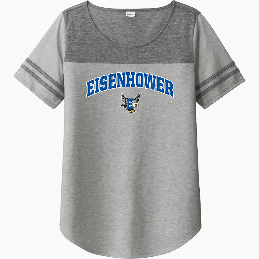 Eisenhower Elementary School Eagles Sport-Tek Ladies PosiCharge Tri-Blend Wicking Fan Tee
